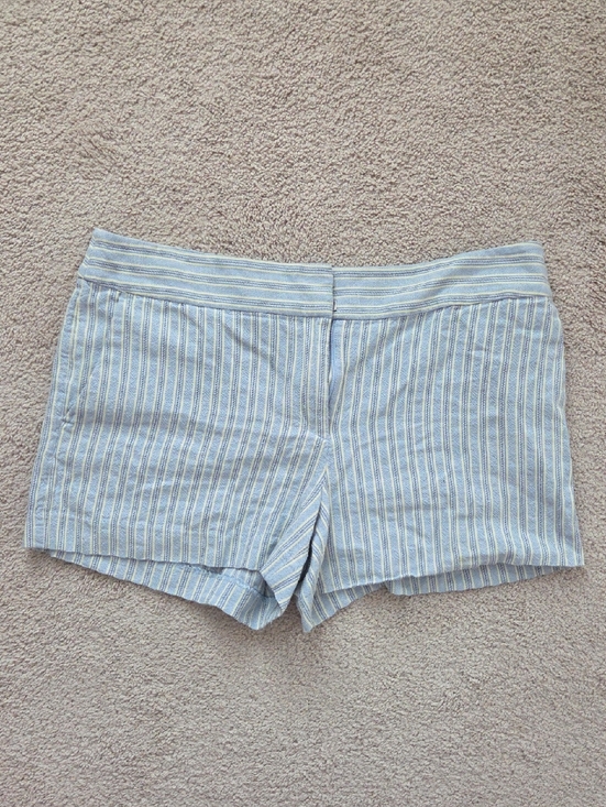 LOFT Pants - LOFT Light Blue Stripe High-Waist Women’s Shorts